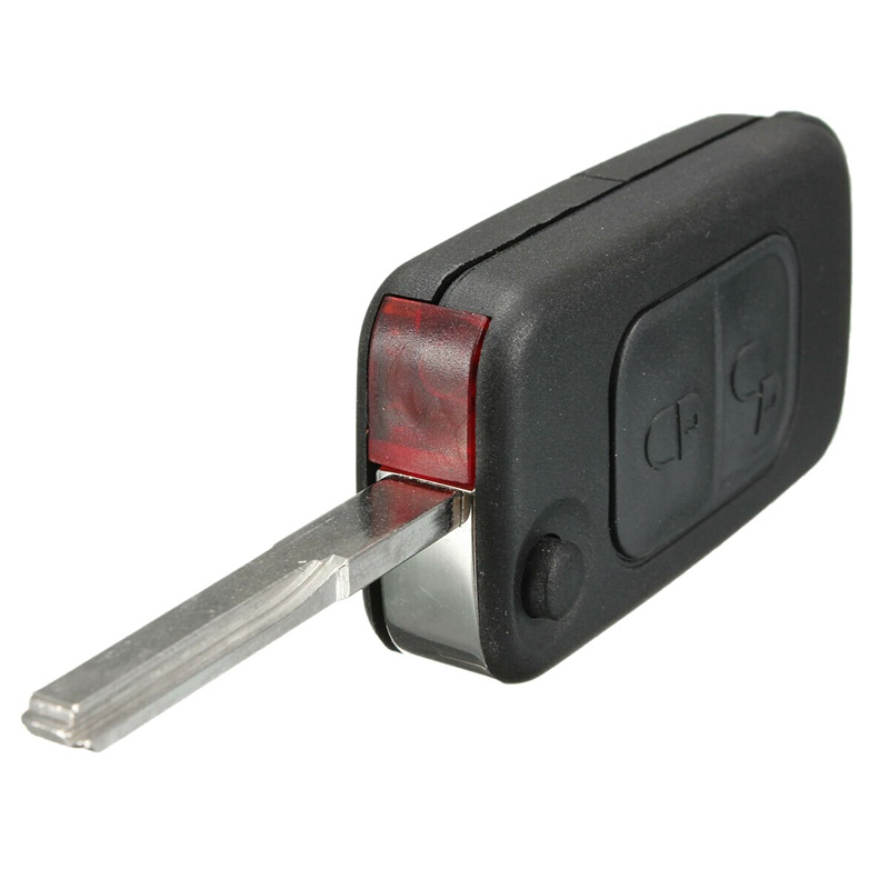 Vỏ chìa khóa điều khiển từ xa 2 nút HU64 Blade FOB cho Mercedes Benz A C E S W168 W202