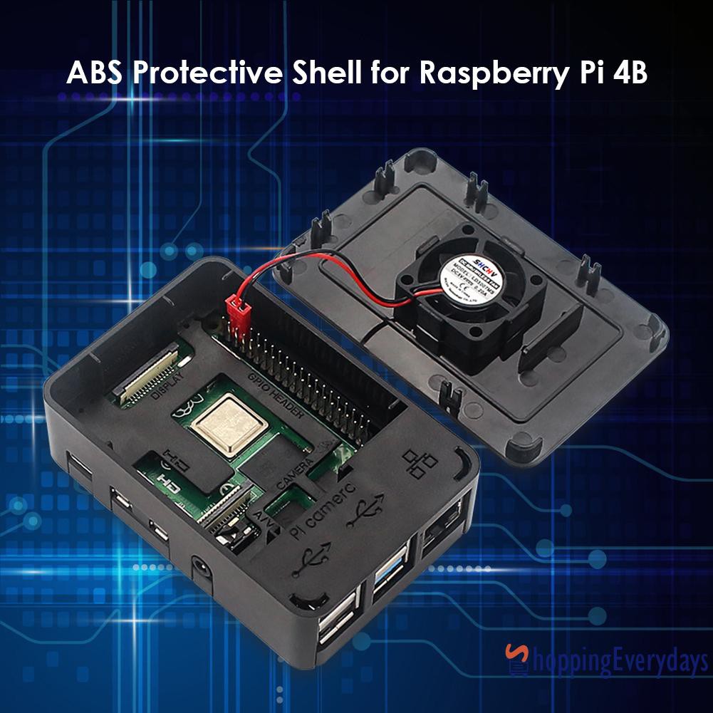 Hộp Nhựa Đựng Quạt Tản Nhiệt Cho Raspberry Pi 4b