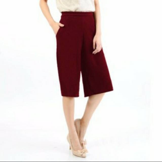 Quần Culottes Dày Dặn Ống Ngắn