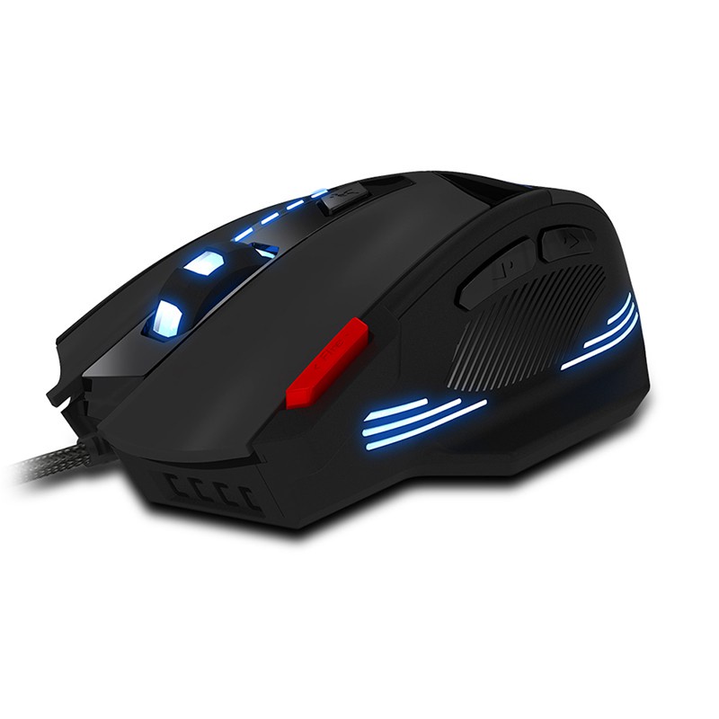 btsg Zelotes-7 Button Optical USB Wired 7200 DPI Adjustable Professional Gaming Mouse