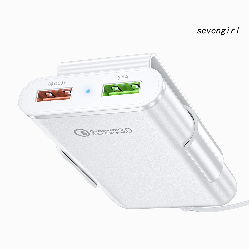Cáp Sạc Nhanh Qc3.0 4 Cổng Usb Cho Xe Hơi