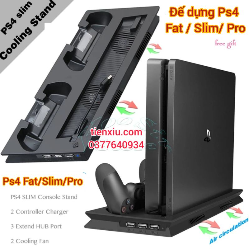 đế tản nhiệt máy Sony ps4 các đời đế dựng ps4 12xx Ps4 slim pro