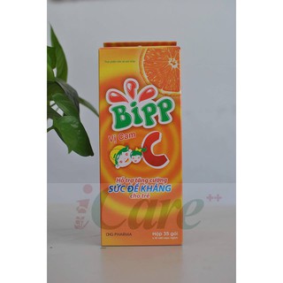 COMBO 10 GÓI VIÊN KẸO NGÂM BIPP C CAM SẢN PHẨM BỔ SUNG VITAMIN C CHO CƠ THỂ
