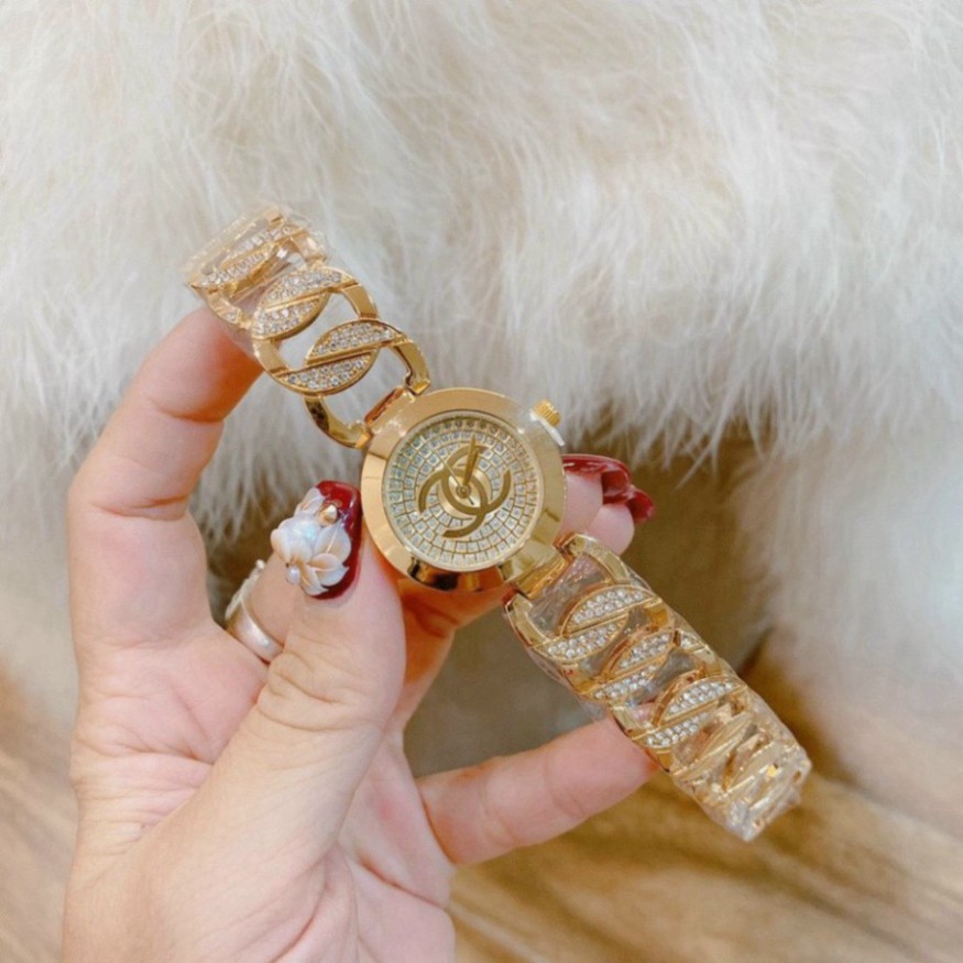 Đồng hồ chenal nữ dây kim loại thiết kế tinh tế sang trọng, chống nước , bảo hành 12 tháng-donghomiu