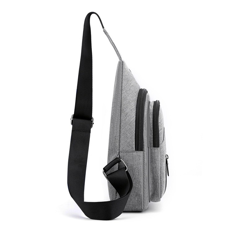 Túi đeo chéo nam vải Canvas thời trang Hàn Quốc tích hợp lỗ tai nghe TC120 | BigBuy360 - bigbuy360.vn
