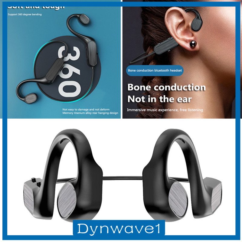 [DYNWAVE1]Bone Conduction Bluetooth Wireless Headphones Sport Running Earphones Waterproof