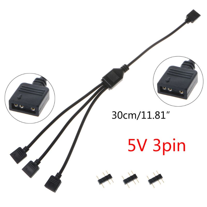Dây Cáp Chia Cổng Kết Nối Nguồn 5v 3 pin Cho Quạt Máy Tính