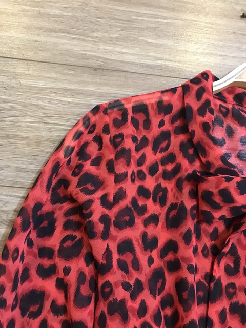 Đầm hoạ tiết da beo