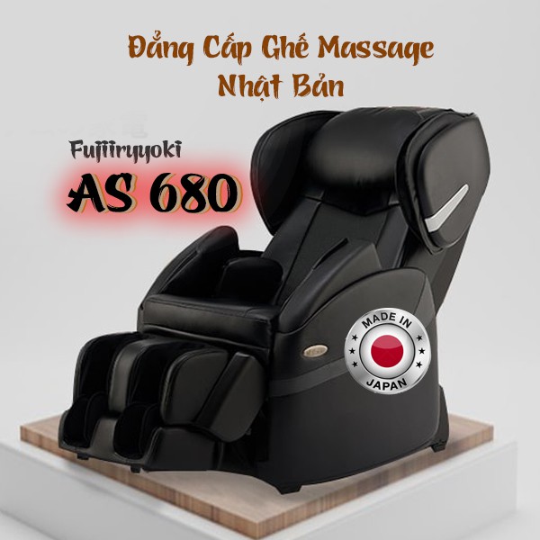 Ghế massage Nhật nội địa Fujiiryyoki AS – 680 công nghệ mới 30 bài tập massage