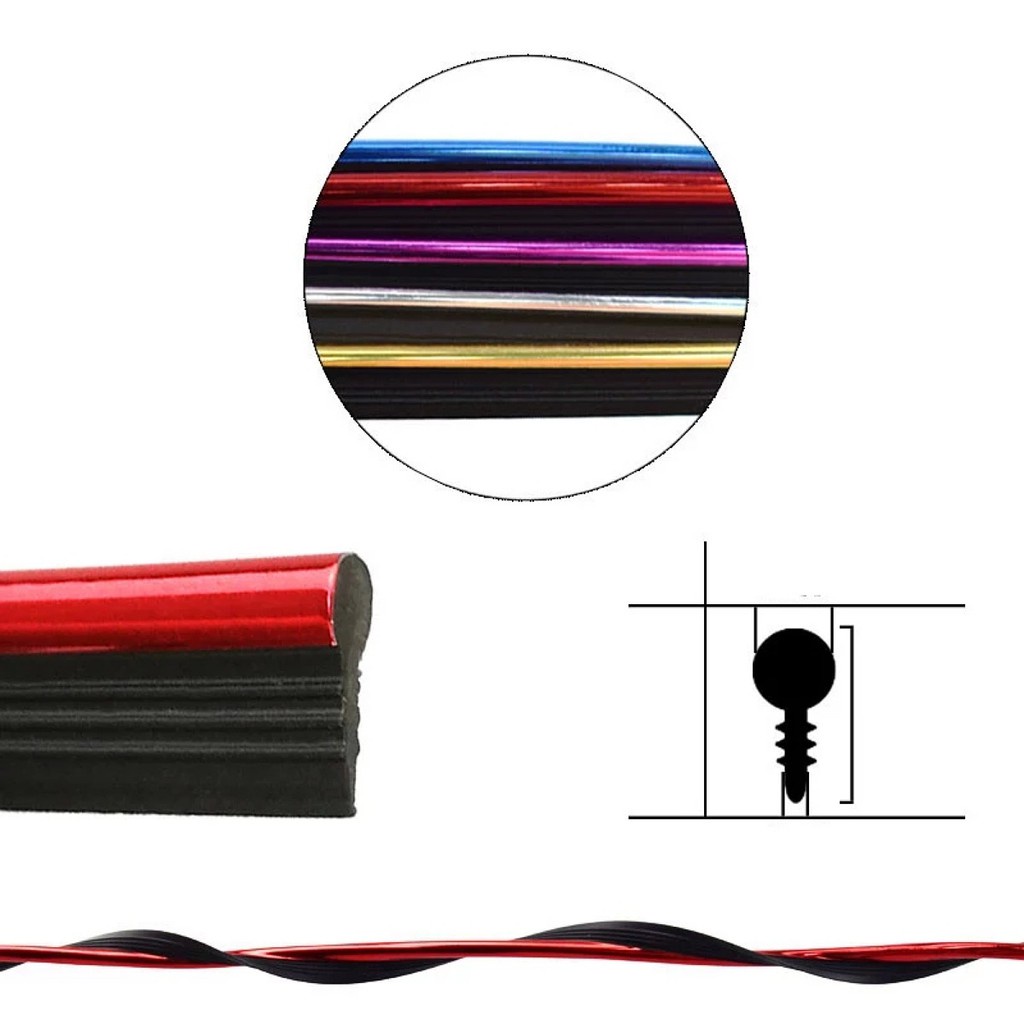 Cuộn Băng Keo Dán Trang Trí Nội Thất Xe Hơi Dài 5M