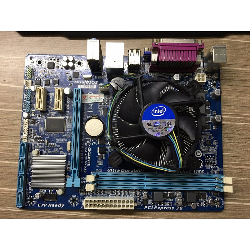 Combo Main Giga H61 + CPU Core i3-2100,2120, kèm fan zin tháo máy