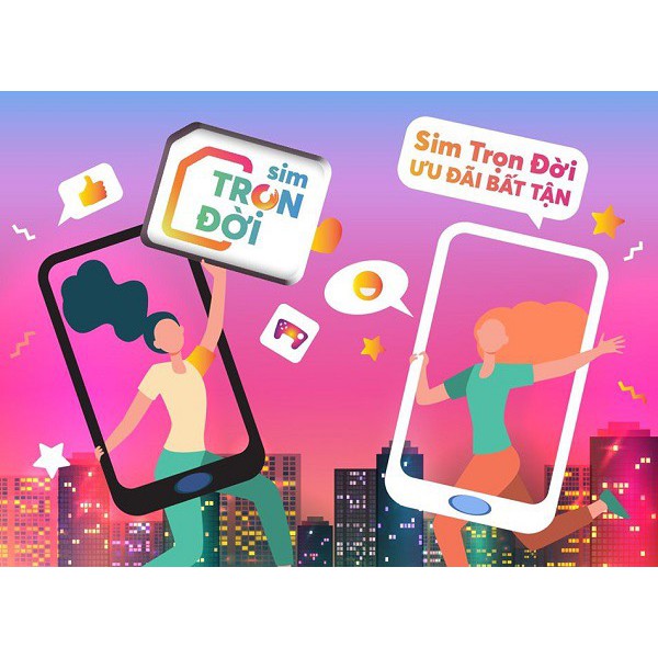 Sim Trọn Đời Gói (GIFT_TD) Vietnamobile Tkc 0đ Miễn Phí Data tháng đầu siêu ưu đãi