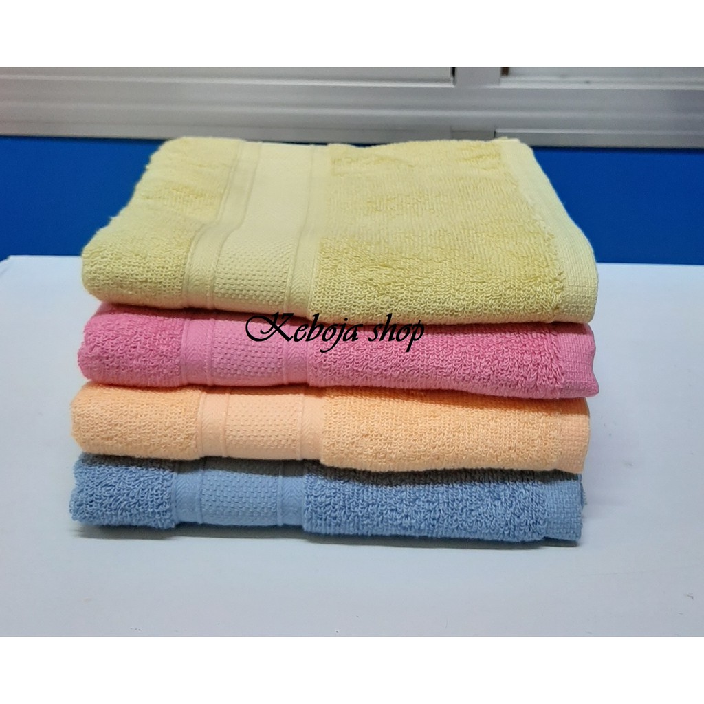 Khăn mặt, khăn tắm cotton màu cao cấp size 40x80cm KB016