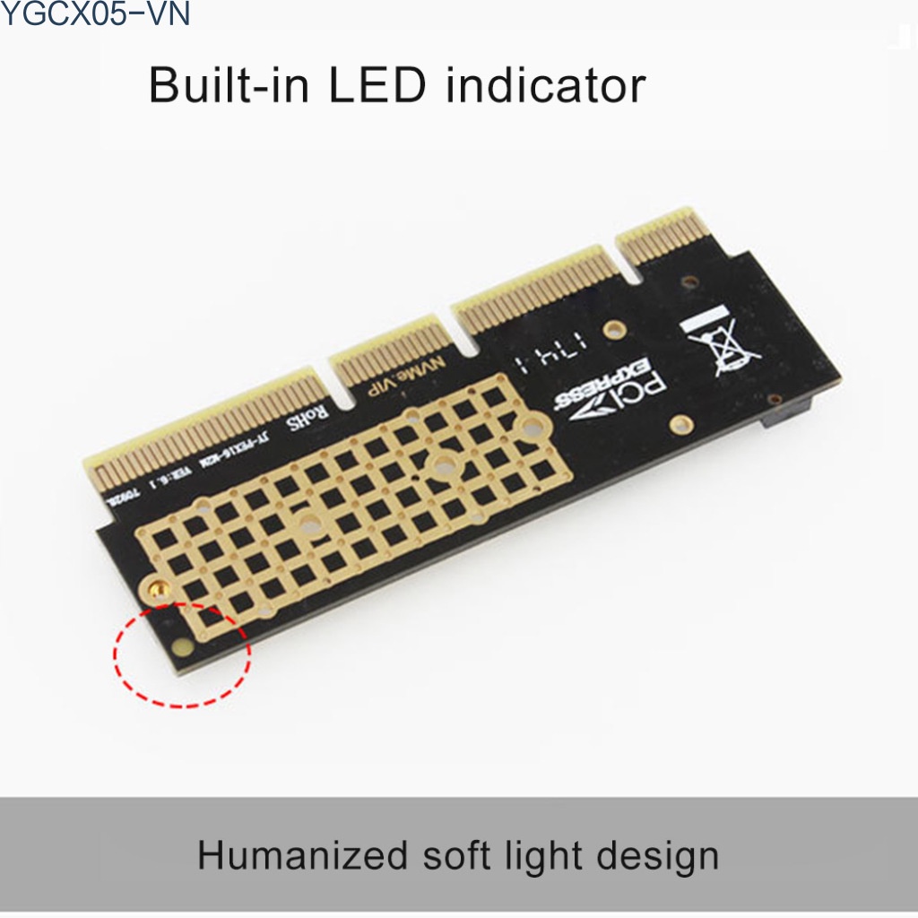 Thẻ Chuyển Đổi Jeyi Mx16-1U M.2 Nvme Ssd Ngff Sang Pcie 3.0 X16 M Chìa Khóa Hỗ Trợ Tản Nhiệt Pci Express 3.0x4 | BigBuy360 - bigbuy360.vn