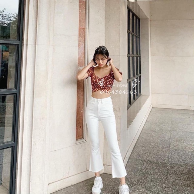 Quần Jean Ống Loe 9 tấc Xuất xịn Chuẩn Form | BigBuy360 - bigbuy360.vn