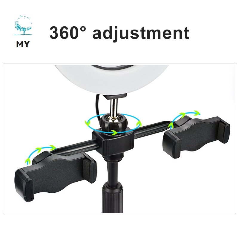 Đèn Led Tròn Hỗ Trợ Chụp Ảnh Cho Điện Thoại