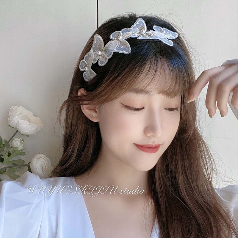 CA16 Cài tóc đàn bướm trắng xinh