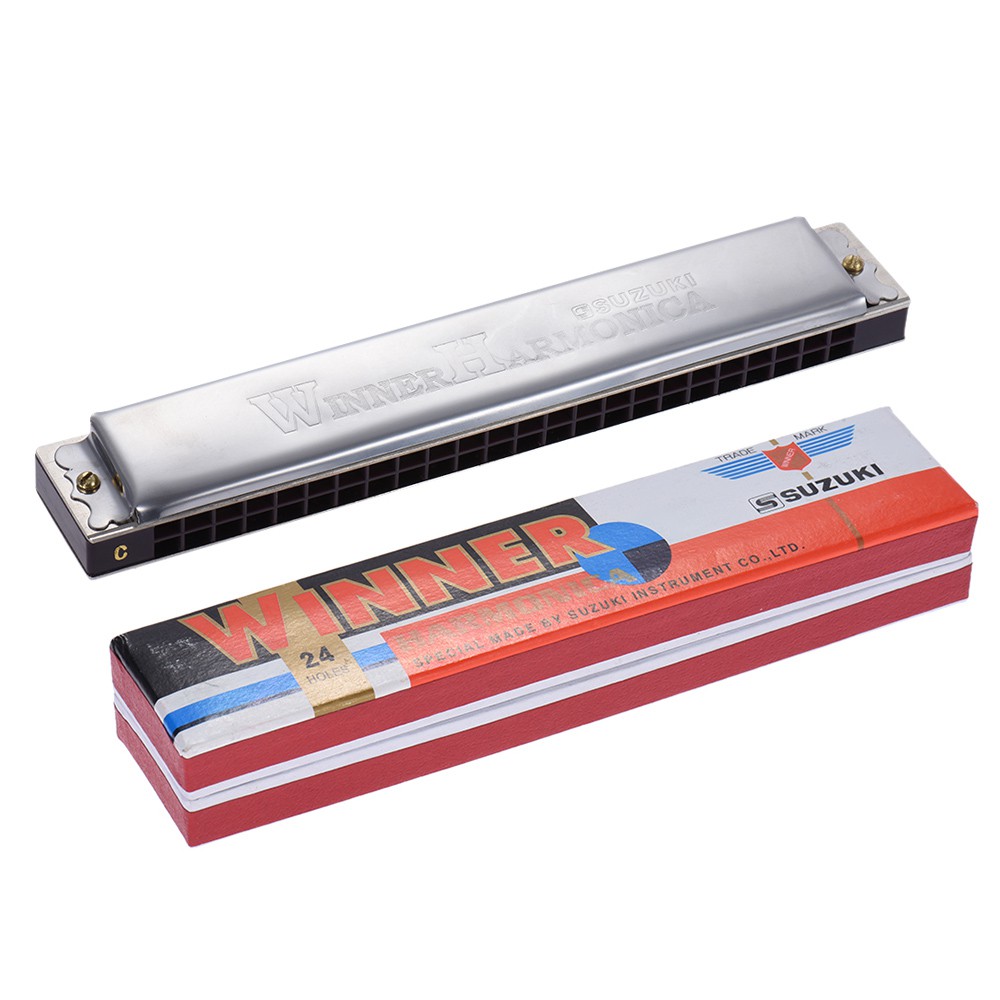 Kèn Harmonica Tremolo 24 Lỗ Dành Cho Người Mới Bắt Đầu Tập Chơi