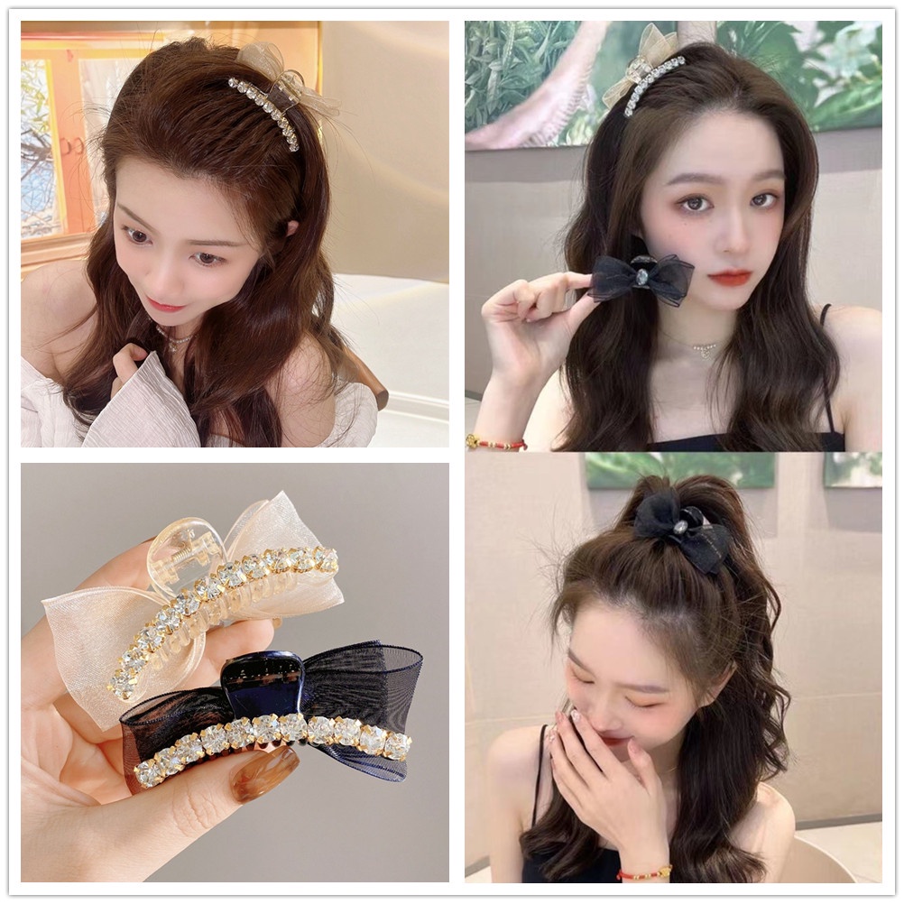 Kẹp Tóc Nơ Hai Mặt Cỡ Nhỏ Thời Trang Mùa Xuân Xinh Xắn Cho Bé Gái