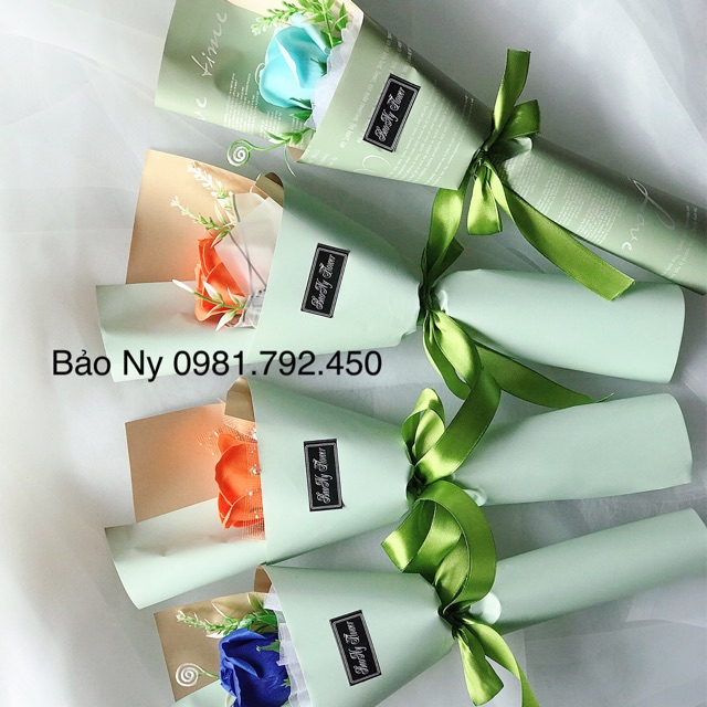 Sỉ 50 bó hoa sáp 1 bông mẫu đẹp