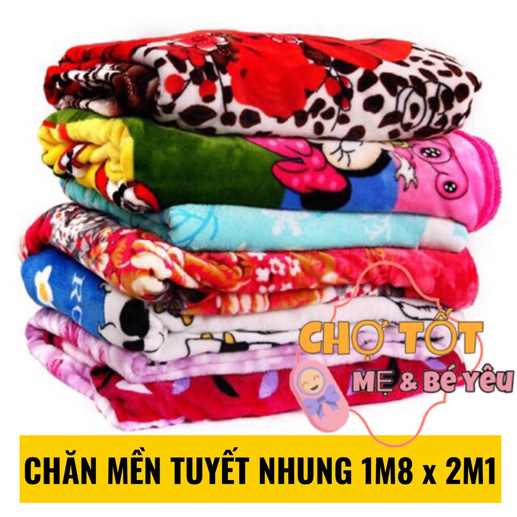 Chăn Bông Tuyết Nhung Mềm Mại 1M8 x 2M1 ( Loại 1 )