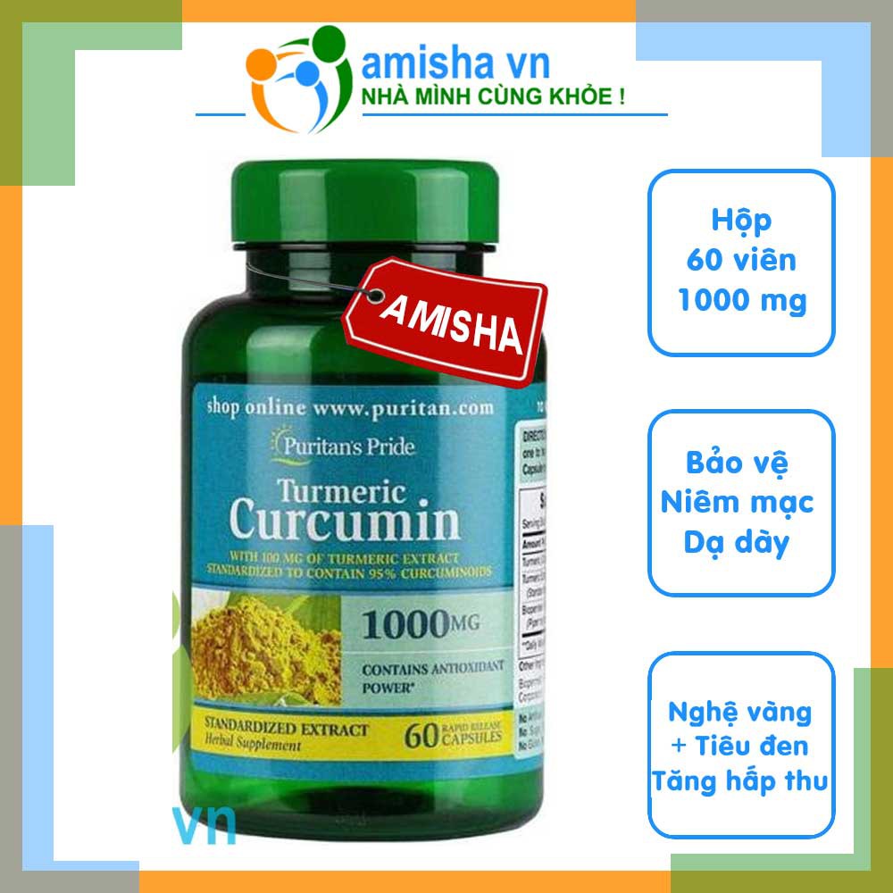 Tinh Chất Nghệ Vàng Curcumin Puritan's Pride 500mg-1000mg Của Mỹ