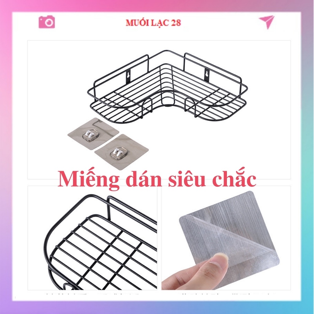 Kệ đựng đồ gia vị nhà bếp đa năng treo tường kệ đựng đồ nhà tắm tiện dụng MUL25