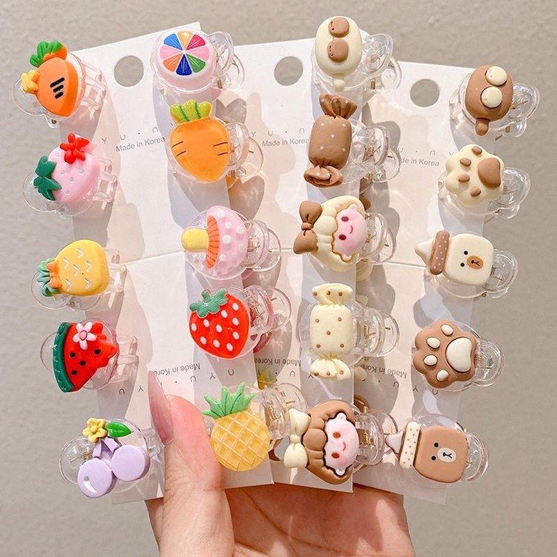 Kẹp Tóc Mini Trong Suốt Phong Cách Hàn Quốc Xinh Xắn Cho Bé Gái