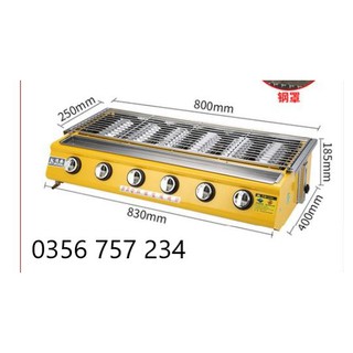 Bếp nướng gas 6 họng đốt BH 12 THÁNG