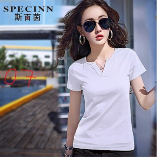 Áo THUN QC 100% COTTON CỔ TIM