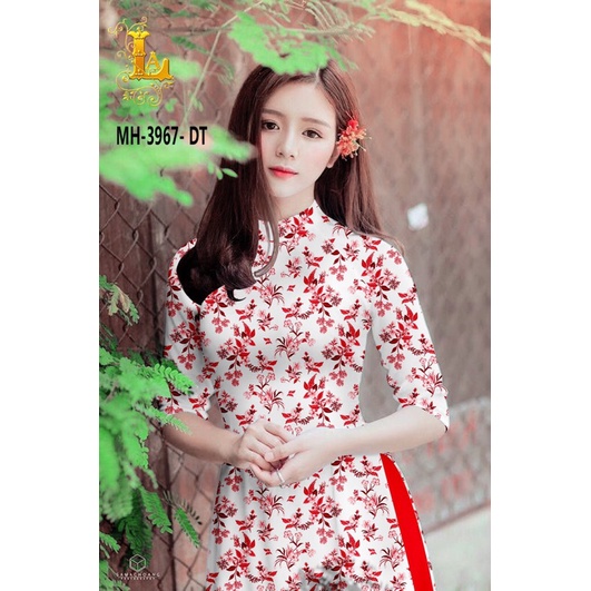 Vải áo dài hoa nhí