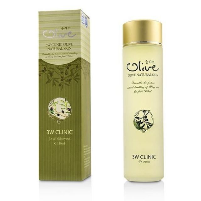 3W CLINIC  Olive Natural Skin

Nước hoa hồng dưỡng trắng da tinh chất dầu Olive

"•