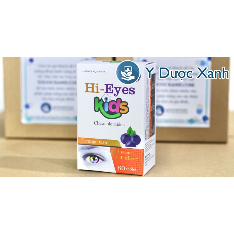 Mua  HI EYES KIDS 60 viên, Viên nhai hỗ trợ sáng mắt cho bé - Y Dược Xanh