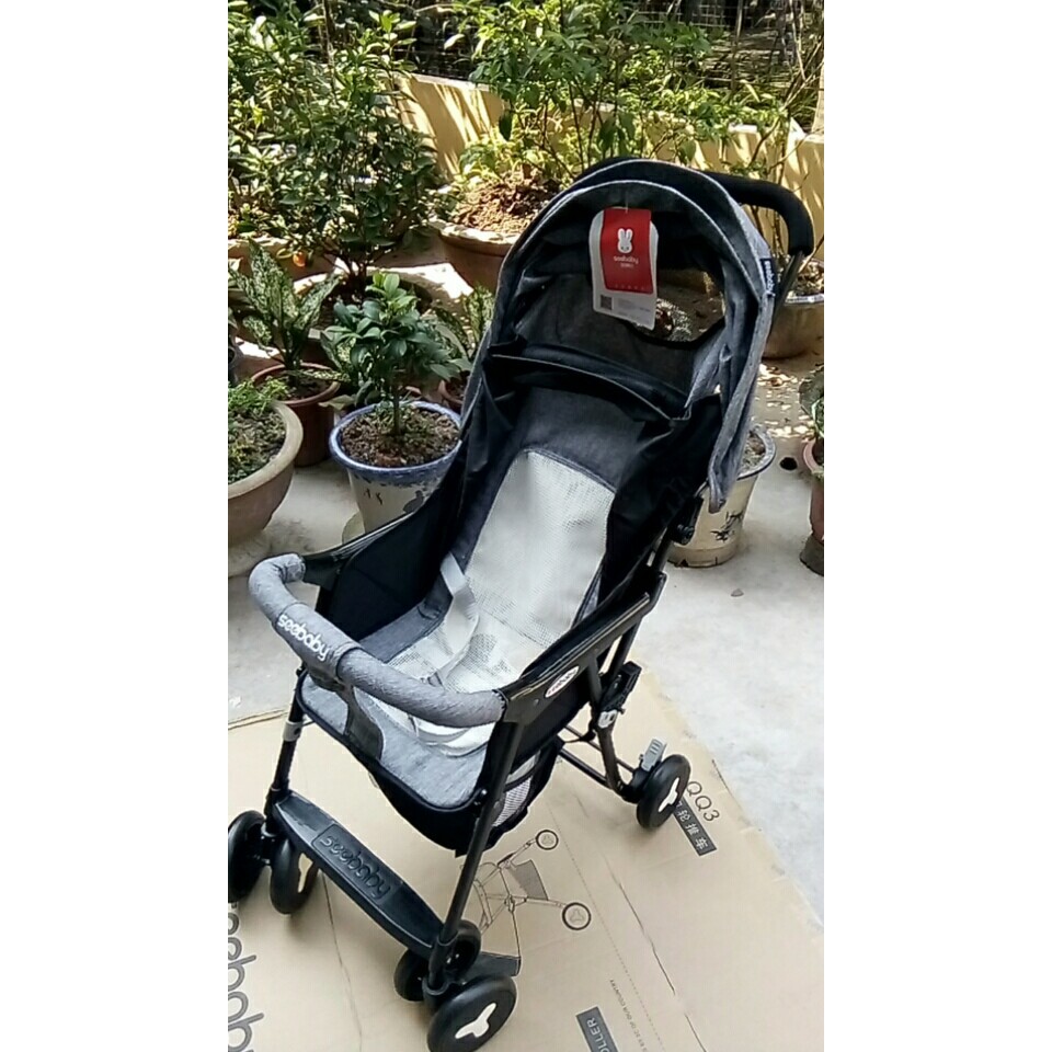 Xe đẩy du lịch Seebaby QQ2 siêu nhẹ gấp gọn (lưng nằm lưới)