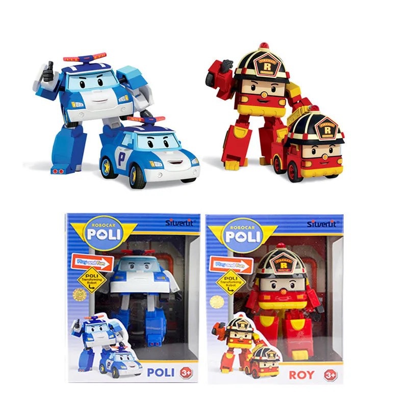 Biệt Đội Xe Robocar Poli Biến Hình 2in1 Có Hộp Đựng Cao Cấp