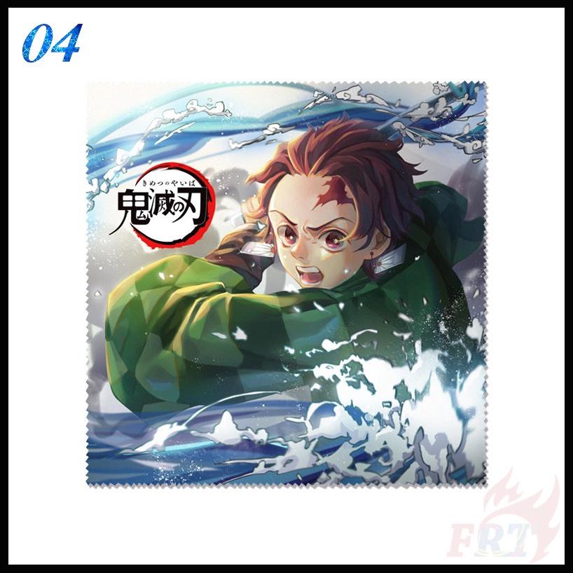 ★ Dụng Cụ Lau Kính Họa Tiết Anime Demon Slayer ★ 1 Khăn Lau Kính, Màn Hình Điện Thoại