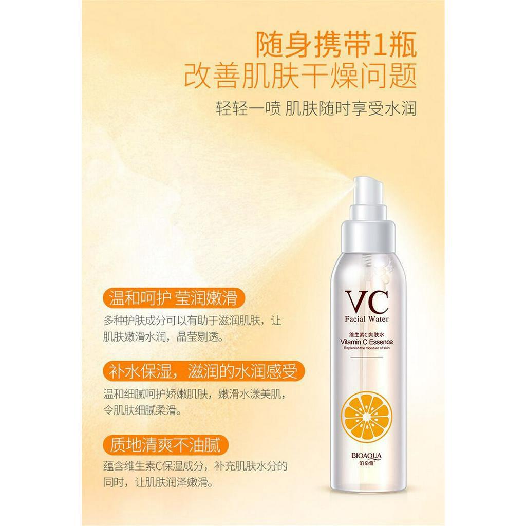 Toner cấp ẩm Bioaqua Nước dưỡng ẩm tinh chất Vitamin C mịn da sáng da Luxuka BA11