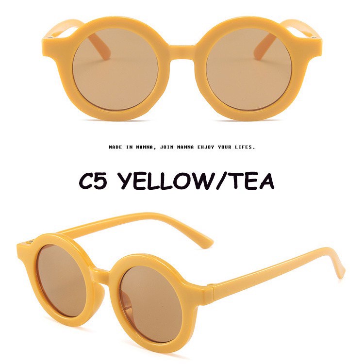 Kính mắt màu trà thời trang cho bé yêu