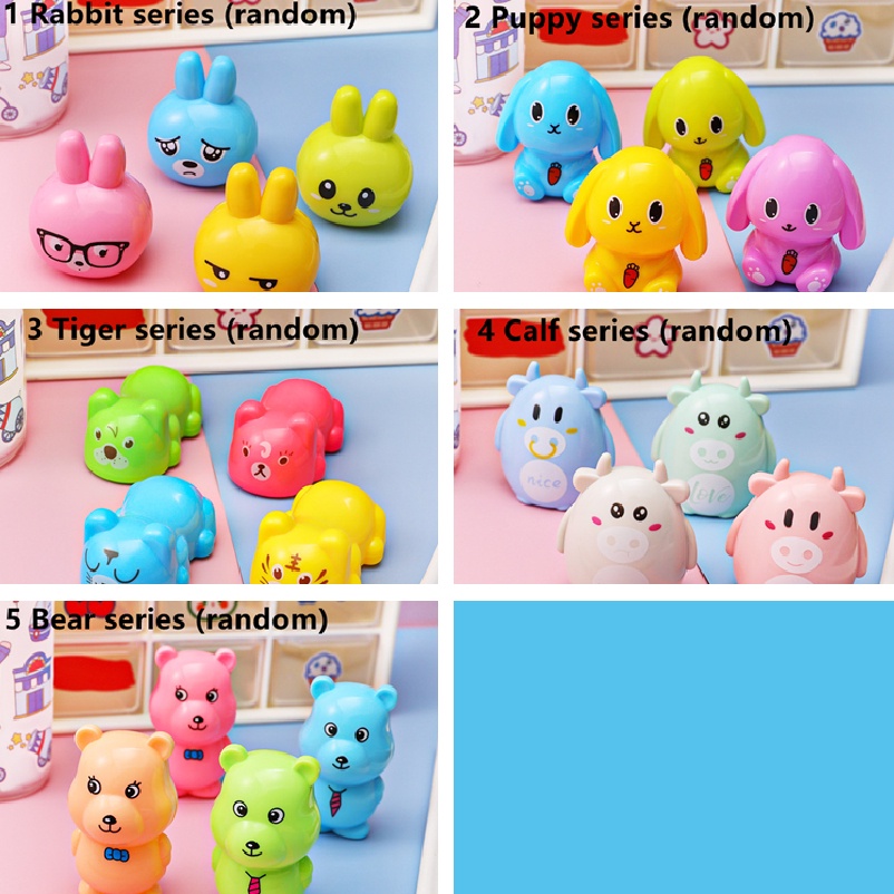 Gọt bút chì hình động vật hoạt hình dễ thương cho bé