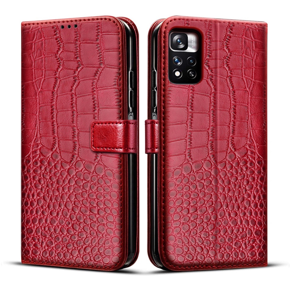 Ốp Lưng Điện Thoại Dạng Ví Da Lật Có Ngăn Đựng Thẻ Dành Cho Xiaomi Redmi Note 11 Pro 11S Redmi Note11