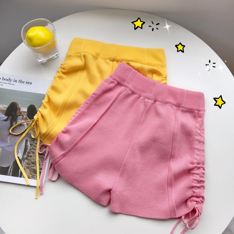 Quần Short Dệt Kim Thời Trang Hàn Quốc Cho Nữ