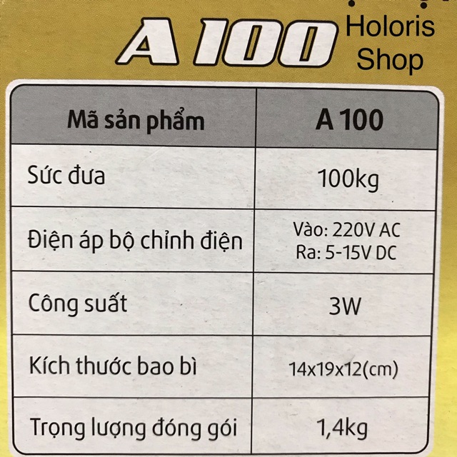 Máy đưa võng VINANOI A100 (kèm ảnh thật)