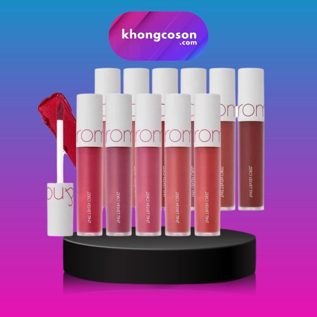 Son Lì Romand Zero Velvet Tint Màu Hot 06 04 13 02 08 05 12 5.5g - Khongcoson