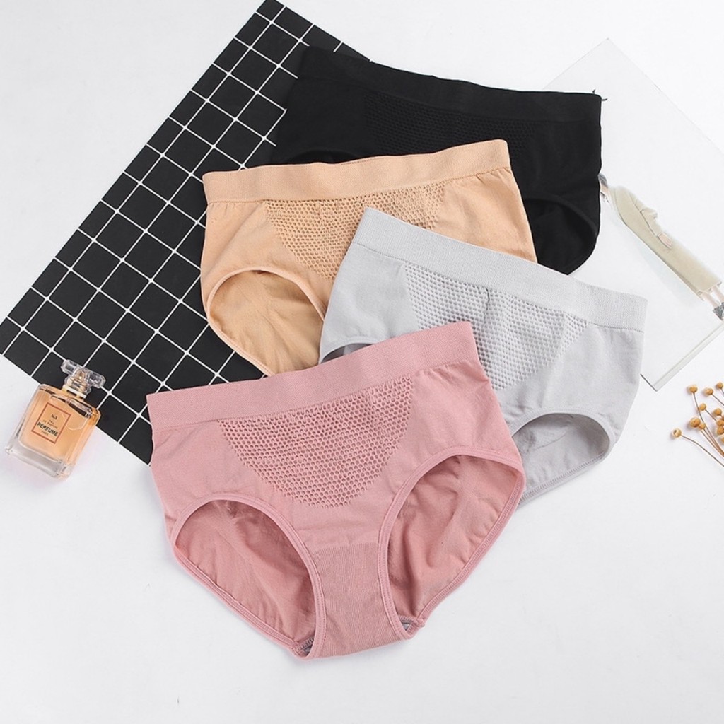 [SIÊU RẺ-VIDEO THẬT]Combo 4 Quần lót kháng khuẩn nâng mông