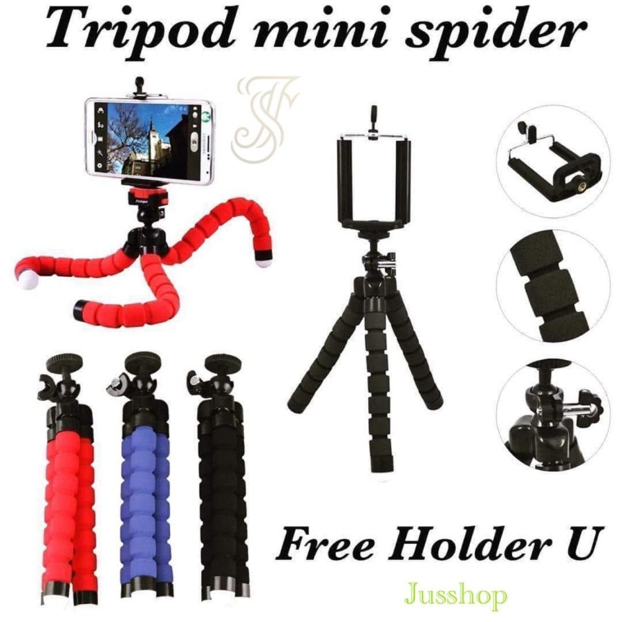 Giá Đỡ Ba Chân Mini Gorilla Spider Tripod + Nhện Gorillapod