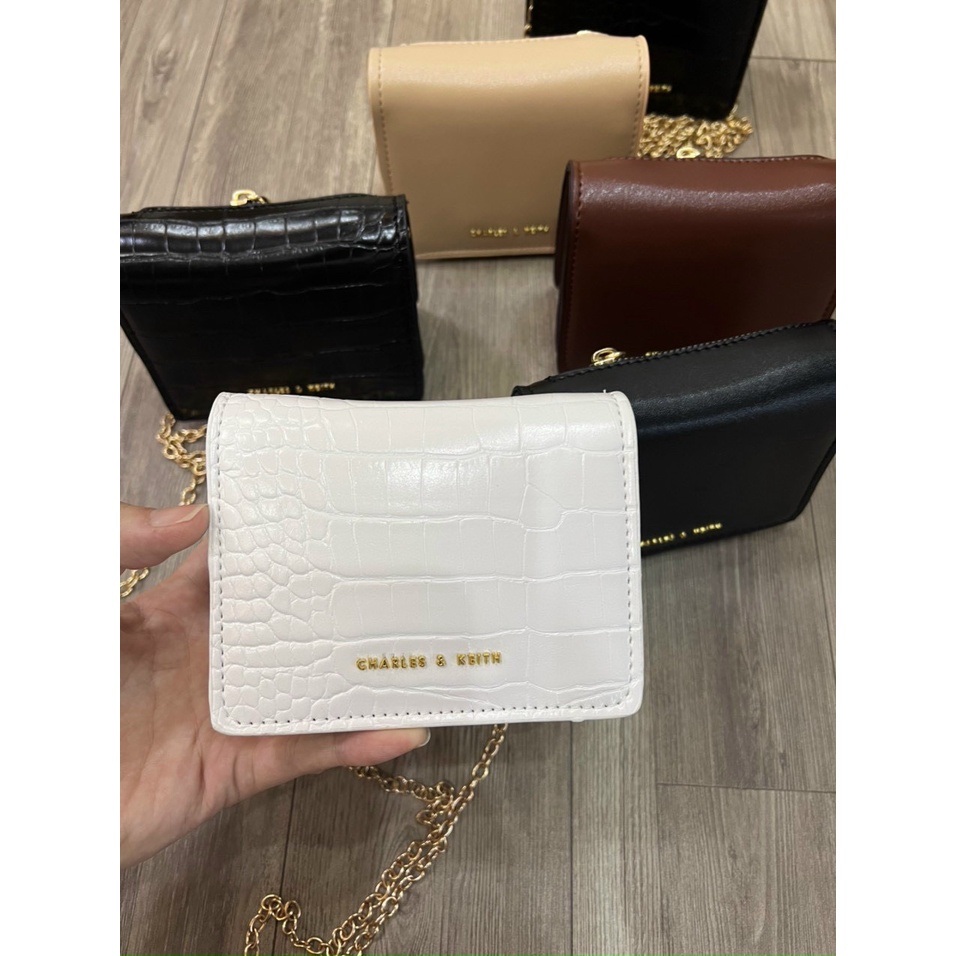 (RẺ VÔ ĐỊCH ) Ví C.K da rắn mini Kèm Hộp có dây đeo Cực Sang mẫu mới 2023 DUYÊN CƯỜNG688