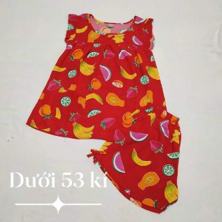 combo 5 bộ đồ tole lanh quần đùi size 1(43-50 kí)