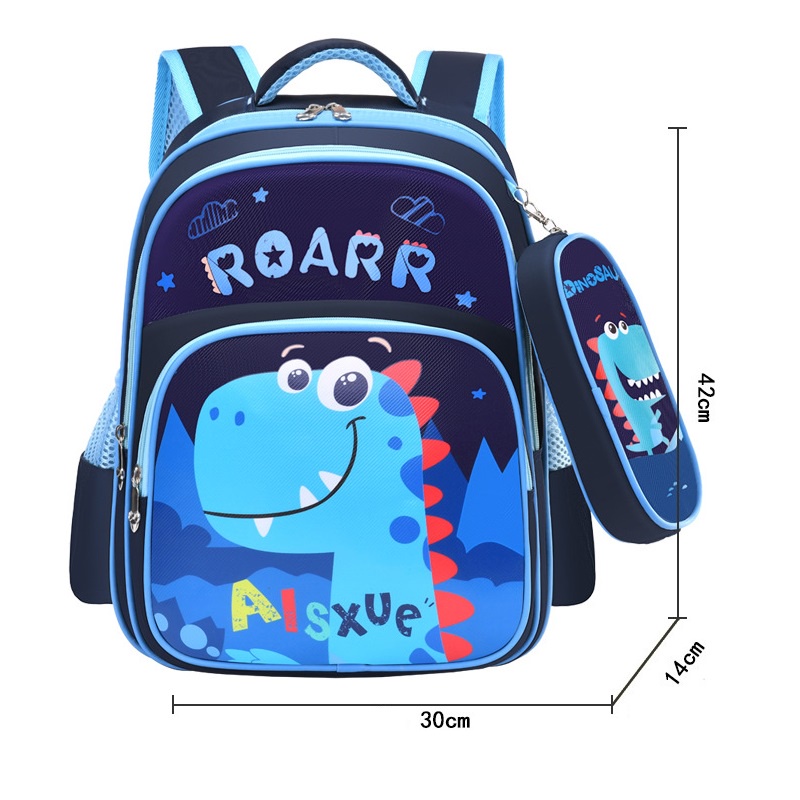 Balo Học Sinh, balo chống gù cho bé Hình ELSA , Siêu Nhân size 42cm - Tặng kèm hộp bút