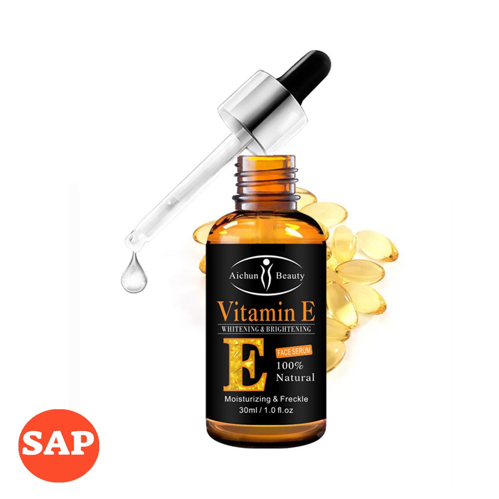 Serum Vitamin E siêu dưỡng trắng da, giúp tái tạo da mặt, làm sáng và căng bóng da, ngăn ngừa lão hóa da