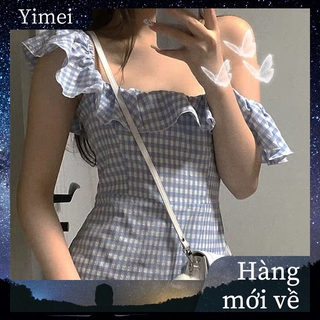 Korean short-sleeved dress Sexy off-shoulder dress